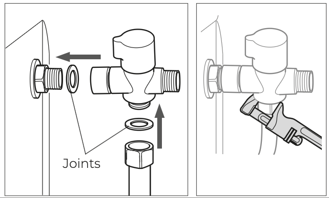 Étape 4 : Installer le robinet en T Elyze